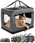 Lionto Hundetransportbox - faltbar - grau XXXL
