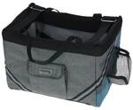 Kerbl Pet Fahrradtasche Vacation f&uuml;r kleine Hunde, Grau/Blau