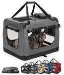 Lionto Hundetransportbox - faltbar - grau L