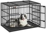 FEANDREA Hundek&auml;fig Hundebox f&uuml;r mittelgro&szlig;e und gro&szlig;e Hunde 1,07 m, 70 cm,...