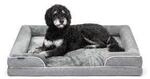 Lionto orthop&auml;disches Hundebett mit erh&ouml;htem Rand rutschfest L