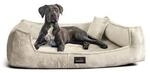 Tierlando &reg; Orthop&auml;disches Hundebett FRANKLIN Kuscheliger Teddy-Stoff -...