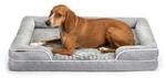 Lionto orthop&auml;disches Hundebett mit erh&ouml;htem Rand rutschfest M