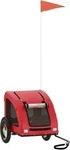 VidaXL Fahrradanh&auml;nger Hund 124x53x53cm (L x B x H) rot