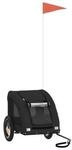 VidaXL Fahrradanh&auml;nger Hund 124x53x53cm (L x B x H) schwarz
