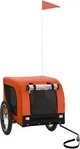 VidaXL Fahrradanh&auml;nger Hund 124 x 65 x 66 cm (L x B x H) orange