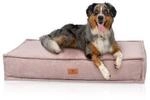 Knuffelwuff Hundekissen Lesedi aus Cord mit Handwebcharakter rosa XXL