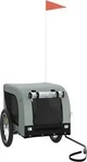 VidaXL Fahrradanh&auml;nger Hund 124 x 65 x 66 cm (L x B x H) grau
