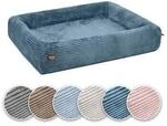 SABRO Hundebett KUDDE Cord azurblau 80 cm, 1 m