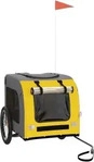 VidaXL Fahrradanh&auml;nger Hund 55 x 80 x 55 cm (L x B x H) gelb