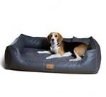 Tierlando &reg; MADDOX VIP Orthop&auml;disches Hundebett VISCO Velours Kunstleder S -...