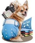 HUND IST K&Ouml;NIG Windeln f&uuml;r H&uuml;ndinnen, saugstarke Windeln, 3-Fach justierbar...