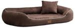 Tierlando MARLON VISCO PLUS Velours - Orthop&auml;disches Hundebett braun 1,4 m, 30...