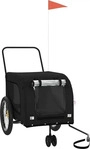 VidaXL Fahrradanh&auml;nger Hund 134 x 68 x 74 cm (L x B x H) schwarz