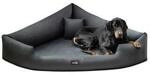 Tierlando TRIVIA - Orthop&auml;disches Eckhundebett schwarz/ graphit 1 m, 25 cm, 1 m