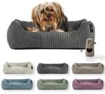 Rohrschneider &reg; Hundebett waschbar f&uuml;r kleine Hunde mit Hundekissen Cord (ca....