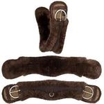 Equinate Western Mondgurt anatomisch Lammfell braun 75 cm