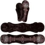 Equinate Kurzgurt Luke anatomisch mit synthetischem Lammfell braun 50 cm