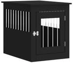 VidaXL Hundek&auml;fig im M&ouml;bel-Stil schwarz 75 cm, 55 cm, 65 cm