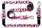 Max & Molly Multifunktionsleine-Leopard Pink XS