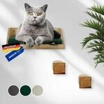 Rohrschneider &reg; Kletterwand Massiv, Wandelement, Katzenbett mit 2...