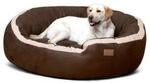Tierlando LANA Hundebett Hundesofa M L XL Velours MEGA DICK SUPERWEICH braun 1...