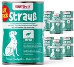 Supravit Hundenassfutter 6 x 820g Strau&szlig;