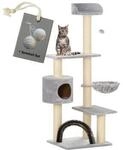 Rohrschneider Kratzbaum f&uuml;r Katzen mit Gratis-Beigabe, Katzenkratzbaum "Utah"...