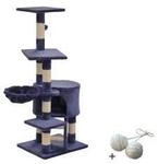 Rohrschneider &reg; Katzenbaum Felina , mit Gratis-Spielball, blau