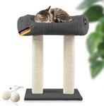 Rohrschneider &reg; moderner Kratzbaum, Kratzs&auml;ulen aus Vollholz, Katzenbett mit