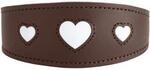 Hunter Windhundhalsband love braun XS-S
