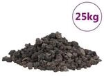 VidaXL Vulkangestein Schwarz 1-2 cm 25 kg