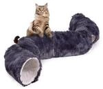 Canadian Cat Company Katzentunnel OTIS - Donut-Tunnel inkl. Liegekissen | grau...