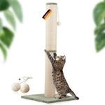 Rohrschneider &reg; Kratzbaum XL, extra dicke Kratzs&auml;ule &Oslash; 12 cm, mit Spielzeug,