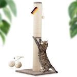 Rohrschneider &reg; Kratzbaum XL, extra dicke Kratzs&auml;ule &Oslash; 12 cm, mit Spielzeug,