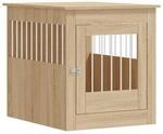 VidaXL Hundek&auml;fig im M&ouml;bel-Stil eiche grau 80 cm, 64,5 cm, 71 cm