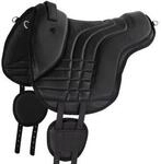 Equinate Reitpad Stella aus verziertem Kunstleder schwarz S