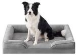 FEANDREA Orthop&auml;disches Hundebett M-XXXL, abnehmbarer Bezug, erh&ouml;hte R&auml;nder,