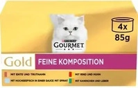 GOURMET Gold Feine Komposition 4x85g 0,34 kg, Grundpreis: &euro; 8,21 / kg