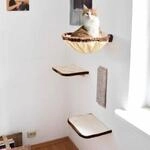 Rohrschneider &reg; Katzen-Kletterwand 4-teilig beige