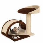 Lionto Kratzbaum H&ouml;he 43 cm braun/ beige