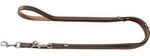 Hunter Verstellbare F&uuml;hrleine Porto dunkelbraun / beige M-L