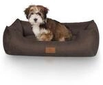 Knuffelwuff Hundebett Dreamline aus Velours braun M-L