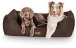 Knuffelwuff Hundebett Dreamline aus Velours braun XXXL
