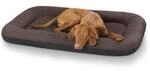 Knuffelwuff Kunstleder Hundebett Jerry braun XL