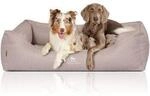 Knuffelwuff Orthop&auml;disches Hundebett Luisa aus Velours mit feinem...