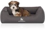 Knuffelwuff Orthop&auml;disches Wasserabweisendes Hundebett Leon aus Velours mit