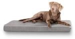 Knuffelwuff Hundematte Maui aus Velours mit 9cm Schaumstoff grau XXL