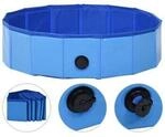 VidaXL Hunde-Pool blau 80 cm, 20 cm
