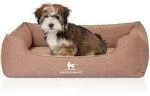 Knuffelwuff Orthop&auml;disches Hundebett Leano aus Velours mit Handwebcharakter